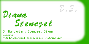diana stenczel business card